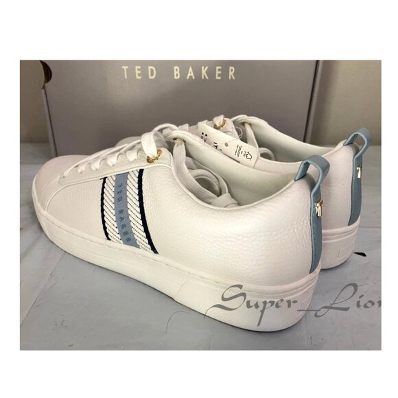 NEW Ted Baker Women's Leather Sneaker Shoes - Picture 6 of 9